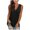 Black, variant on YYDGH Womens Tank Tops V Neck T Shirts Sleeveless Loose Fit Tunic Tops Side Split Tanks Orange S
