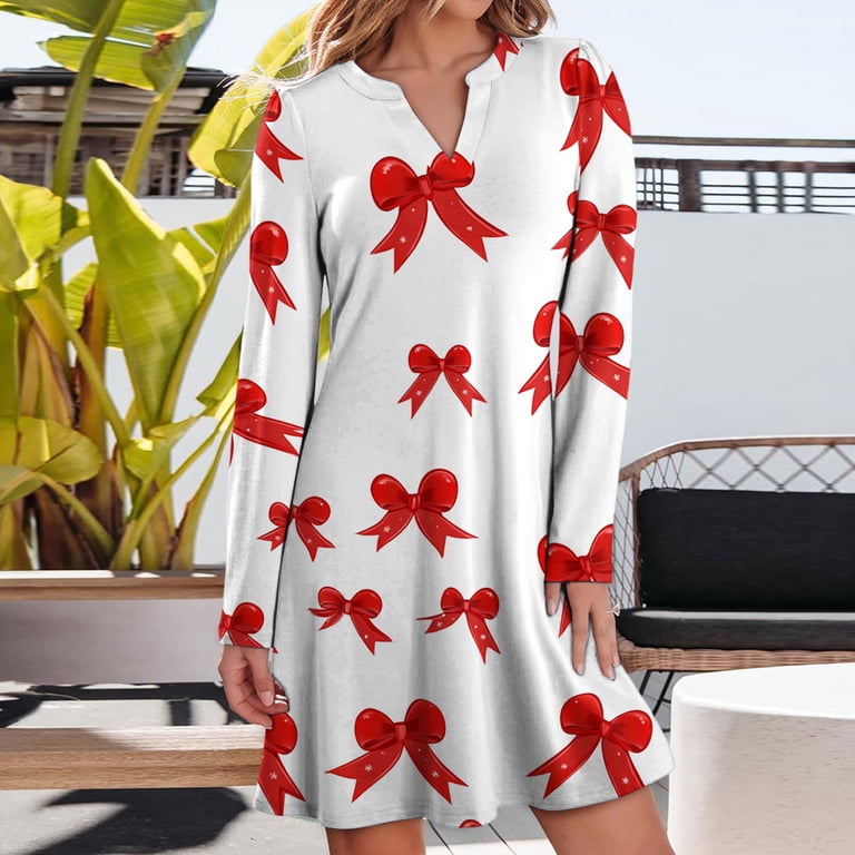 christmas themed party dress White Dress Christmas Party