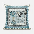 thumbnail image 2 of Love Your Vase Peacock Throw Pillow with Removable Cover in Light Blue Black White 20x20, 2 of 9