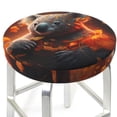 thumbnail image 3 of Gukieu Cute Maple Leaf Koala Print Round Chair Cover, Dust-proof and Non-slip Bar Chair Protective Cover, Suitable for Bars, Restaurants, Offices-13 inch, 3 of 7