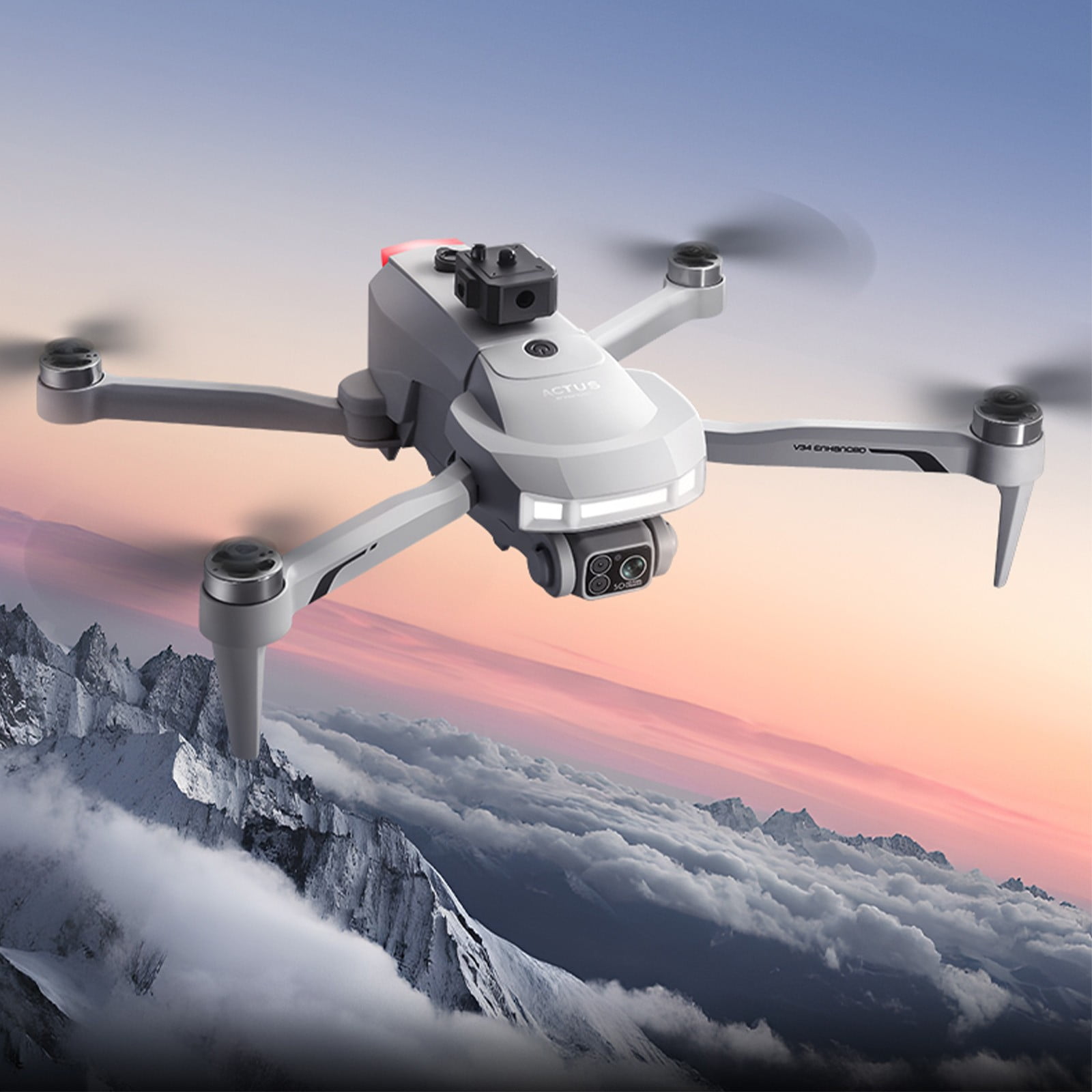 GPS Drone with 4.5 Inches Screen Remote Control, Brushless Motor Drones with Folding Body, Suitable for Adults And Teens