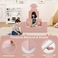 thumbnail image 3 of Yeshouse Sofá modular para niños pequeños y niños, juego de sofá de espuma con cojines desmontables, sofá suave convertible para leer, jugar y dormir en el dormitorio o la sala de juegos, 3 of 8