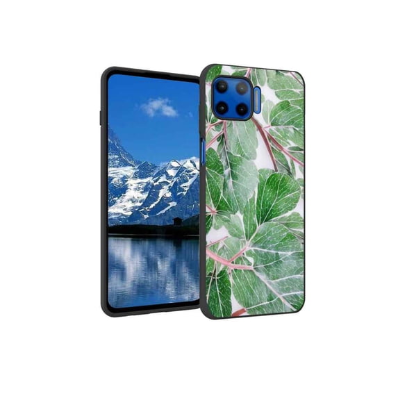 Compatible with Moto One 5G UW Phone Case, Leaves-172 Case Men Women, Flexible Silicone Shockproof Case for Moto One 5G UW