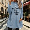 thumbnail image 2 of Ke1Clo Winter Sweaters for Women Casual Fashion Snowflake Graphic Crew Neck Long Sleeve Pullover Oversized Loose Comfy Basic Knit Tops Light Blue XXXL, 2 of 6