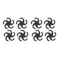 thumbnail image 1 of ZheElen Premium Archery Bow String Stabilizer Vibration Absorber Dampeners Enhanced Performance Black 2Set, 1 of 6