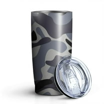 Camouflage 20oz Coffee Tavel Tumblers, Stainless Steel Mobile Tumbler, Vacuum Insulated Coffee Mug with Lid, Spill-Proof Travel Cup for Hot & Cold Drinks