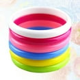 thumbnail image 4 of HLONK 6pcs Fashion Plastic Bangle Bracelets Candy Color Bracelet Party Favors (Assorted Color), 4 of 6