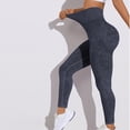 thumbnail image 5 of UngA 3D Gym Leggings for Women, Butt Lift and Tummy Control High Waisted Shaping Pants, Skin-Friendly & Breathable No Curling Lift Pants Workout Womens Legging Dark Gray,XL, 5 of 6