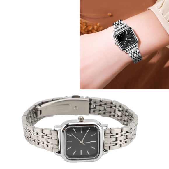 Reloj De Pulsera Para Mujer, Hebilla De Liberación, Uso Cómodo, Esfera Cuadrada, Reloj Pequeño Para Mujer Para Trabajo Y Ocio