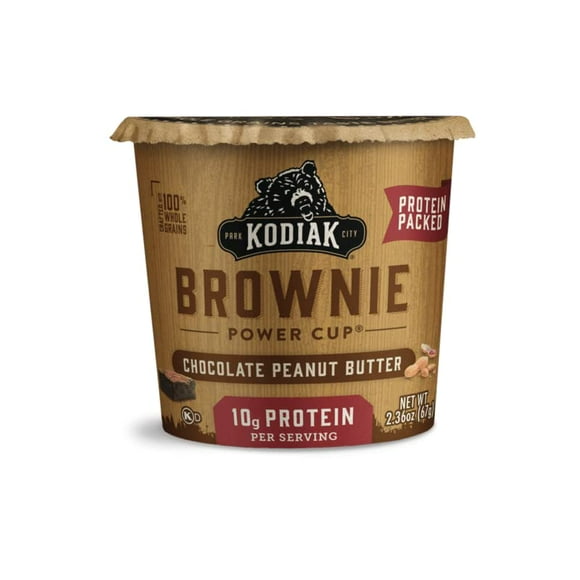 ZMLEVE Chocolate Peanut Butter Brownie in a Cup, 2.36 Ounce (Pack of 12) (Packaging May Vary)