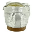 thumbnail image 3 of The Doll Maker Sequins Sparkle Moccasin - Gitter Silver - TD1541727B-12, 3 of 6