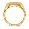 thumbnail image 2 of 14k Yellow Gold Solid Back Mens Signet Ring Size 10 Ring for Men - 17.0 Grams, 2 of 6