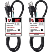 EP 14 Gauge 3 Ft Black Appliance and Power Tool Extension Cord 2 Piece 2 Pack