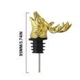 thumbnail image 2 of Zinc Alloy Animal Head Wine Aerator Pourer with Silicone Stopper for Home and Bar, 2 of 7