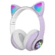 thumbnail image 2 of Black-wireless Bluetooth Headphones Cat Ear Headset With Led Light, 2 of 4