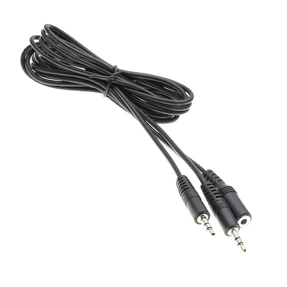 3.5mm Female to Double 3.5mm Male Y Splitter Cord Stereo Adapter Cable Wire for Headphones and Loudspeaker Black