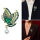 thumbnail image 2 of Exquisite Crystal Butterfly Brooch Colorful Rhinestones Animal Breastpin Clothing Accessories for Evening Gatherings Green, 2 of 4