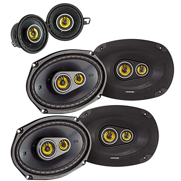 Paquete de parlantes KICKER CS 6x9 y 3.5 para Dodge Ram