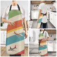 thumbnail image 2 of Yayeee Chief Kitchen Apron with Pockets for Cooking Water Resistant Unisex Adjustable Neck Strap, Colorful Plane, 2 of 7