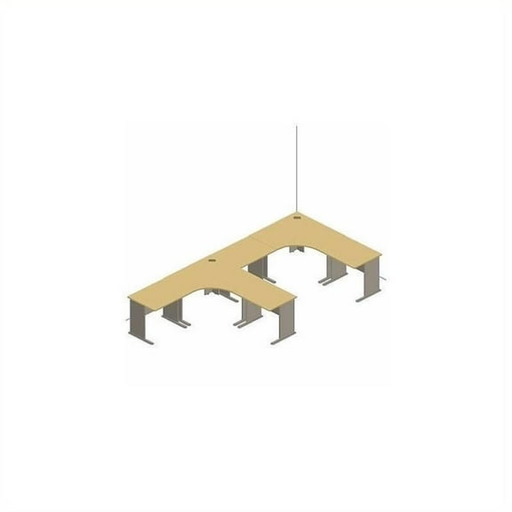 Bush Business Furniture Series A Hansen Cherry Corner Desk Set