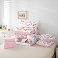 thumbnail image 6 of jejeloiu Pink Cowgirl Boot Bow 7-Piece Twin Bedding Sets Kids,Cute Western Print Bedding Comforter Set,Reversible, 6 of 7