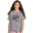 thumbnail image 5 of Funny Lets Get Kraken Animal Pun Crewneck T Shirts Boy Girl Teen Brisco Brands X, 5 of 6