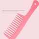 thumbnail image 5 of Peine de para peluquería, juego de salón de estilismo para el hogar, cabello Natural, , largo y grueso, húmedo o seco, 5 uds. Rosado Yuyangstore Cepillo de peine de pelo hueco, 5 of 8