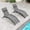Gray, variant on Adjustable 5-Position Outdoor Chaise Lounge Chair, Ergonomic Patio Recliner with Adjustable Headrest, Powder-Coated Aluminum Frame, Breathable Teslin Fabric, Stackable Design for Patio Pool Beach Law