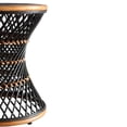 thumbnail image 3 of Kirby Rattan Round Stool Black, 3 of 5