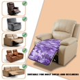 thumbnail image 6 of ZIATUBLES Violet Camouflage Print Recliner Chair Slipcover, Anti-Slip Washable Furniture Protector for Reclining Couch Seat Cushion, Pet Dog Cat Friendly Living Room Decor Accessory, 6 of 8