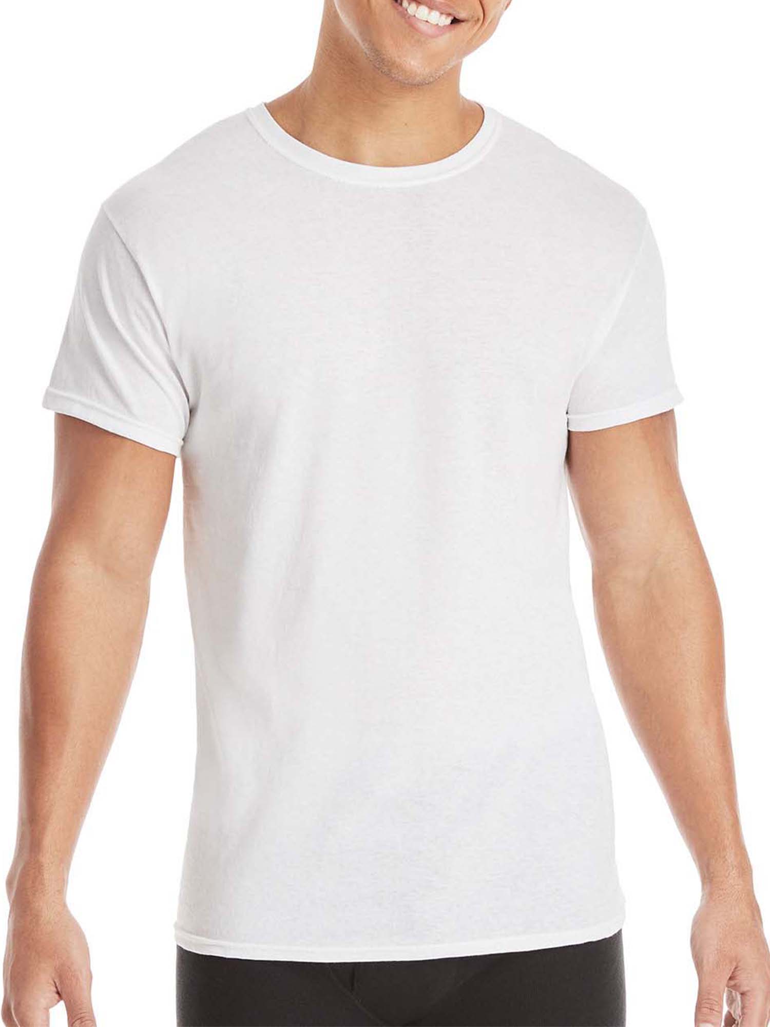White Crew T-Shirt Undershirts 