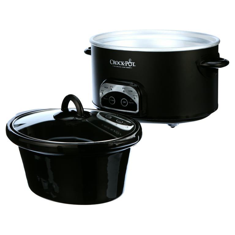Best Buy: Crock-Pot Smart-Pot 4-Quart Slow Cooker Stainless-Steel/Black  SCCPVP400-S