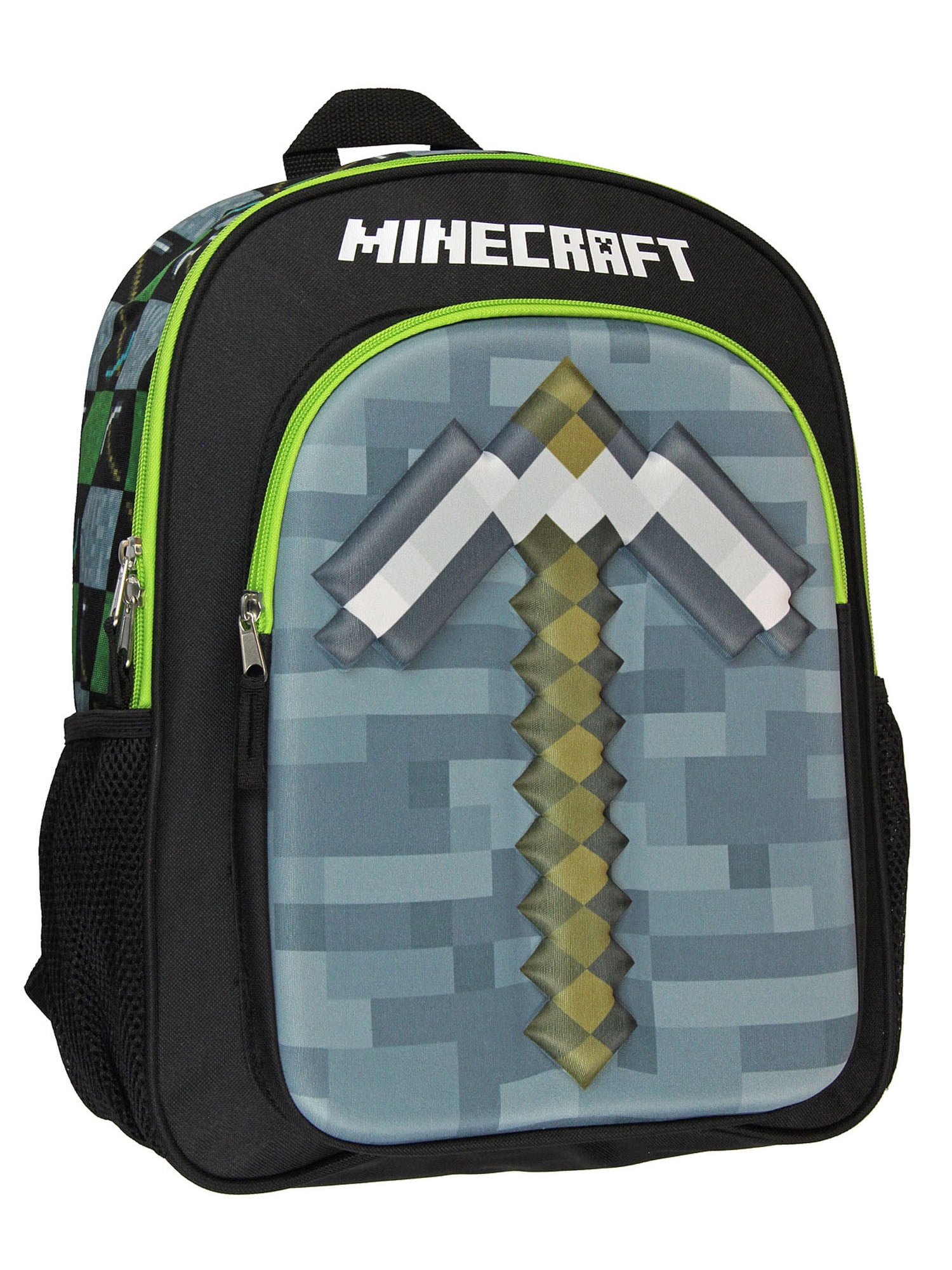 Minecraft Backpack 16" 3D Molded Pickaxe  Bag