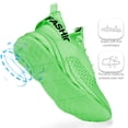 thumbnail image 3 of ZUTY Men's Running Shoes Blade Tennis Walking Fashion Breathable Non Slip Gym Sports Work Trainers Green 11.5, 3 of 6