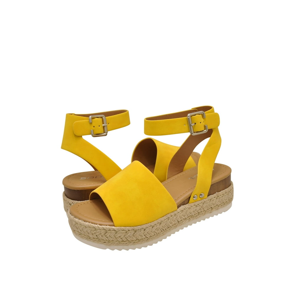 women's soda polar platform wedge sandals