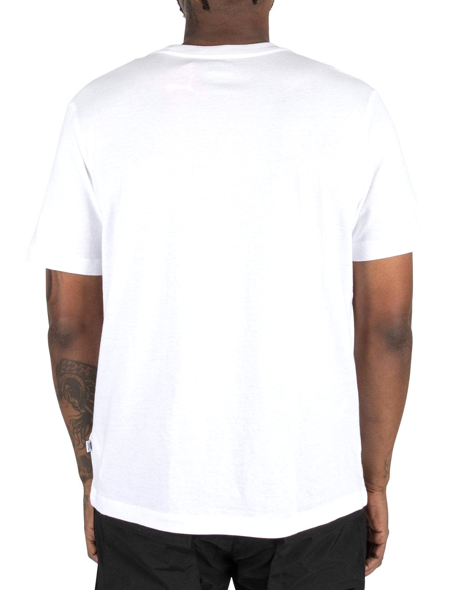 Men\'s Puma White/Black-Peach ESS Logo T-Shirt - M