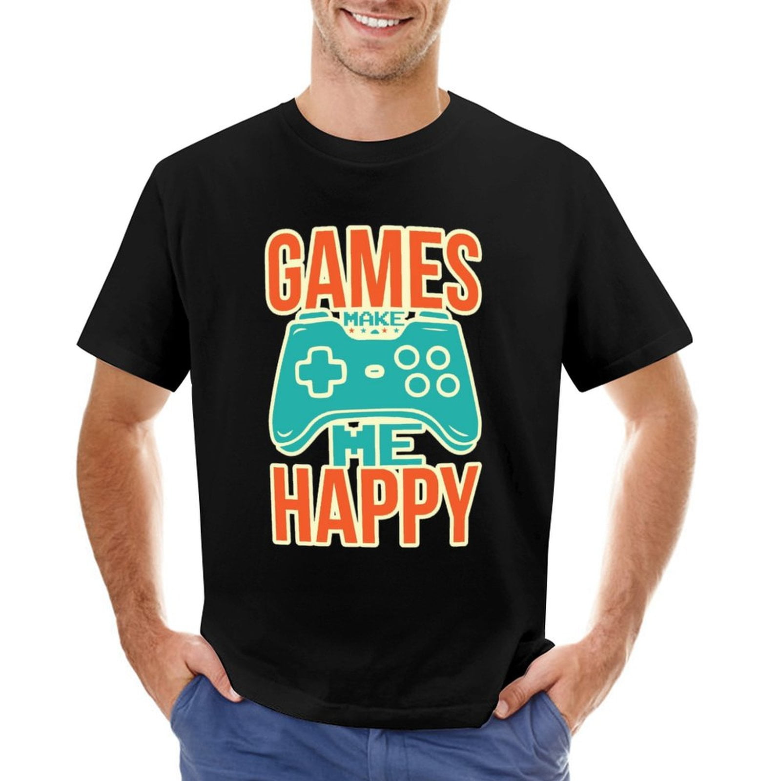 Amazon Gamepad T Shirt Games Make Me Happy Shirt Funny Gamer