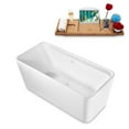 thumbnail image 4 of 59" Streamline N2140WH Freestanding Tub and Tray With Internal Drain, 4 of 8