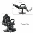 thumbnail image 6 of BarberPub All Purpose Barber Chair With Heavy&nbsp;Duty Pump,Reclining&nbsp;Adjustable Swivel Hair&nbsp;Styling Spa&Salon Chair for Hair Stylist, Home Salon,Barbershop 9502, 6 of 9
