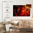 thumbnail image 5 of Elephant Stock Red Buddha Wall Art - Horizontal Canvas Wall Art - Living Room Wall Decor - People Canvas - Black And Red Decor - 51" x 34", 5 of 8