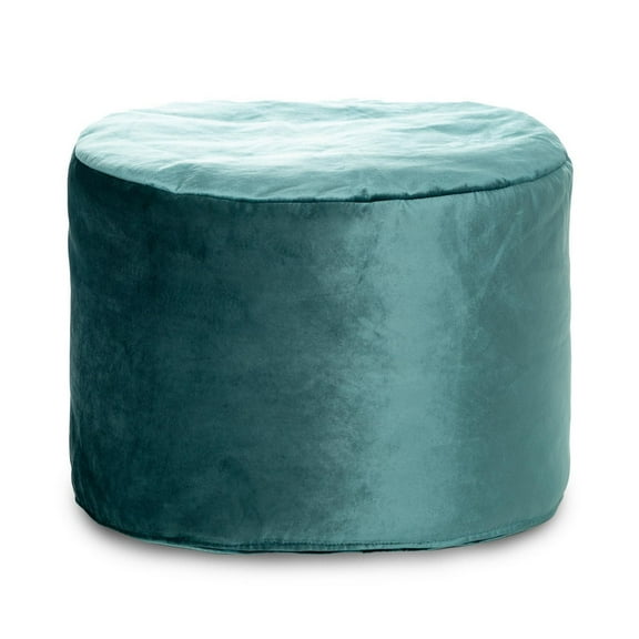 Pouf Eclipse essence velours – Pouf rond avec housse lavable et rembourrage en billes, idéal comme siège ou repose-pieds pour salon, chambre à coucher ou bureau