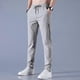 thumbnail image 2 of Pantalones elásticos de secado rápido para hombre, color liso, cintura media, holgados, transpirables, gris oscuro, 4XL, 2 of 4