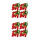 thumbnail image 2 of Toystoory 4X flores artificiales 9 cabezas ramo falso boda tulipanes flor decorativa interior exterior para jardín suministros rojo Rojo 2Conjunto, 2 of 6