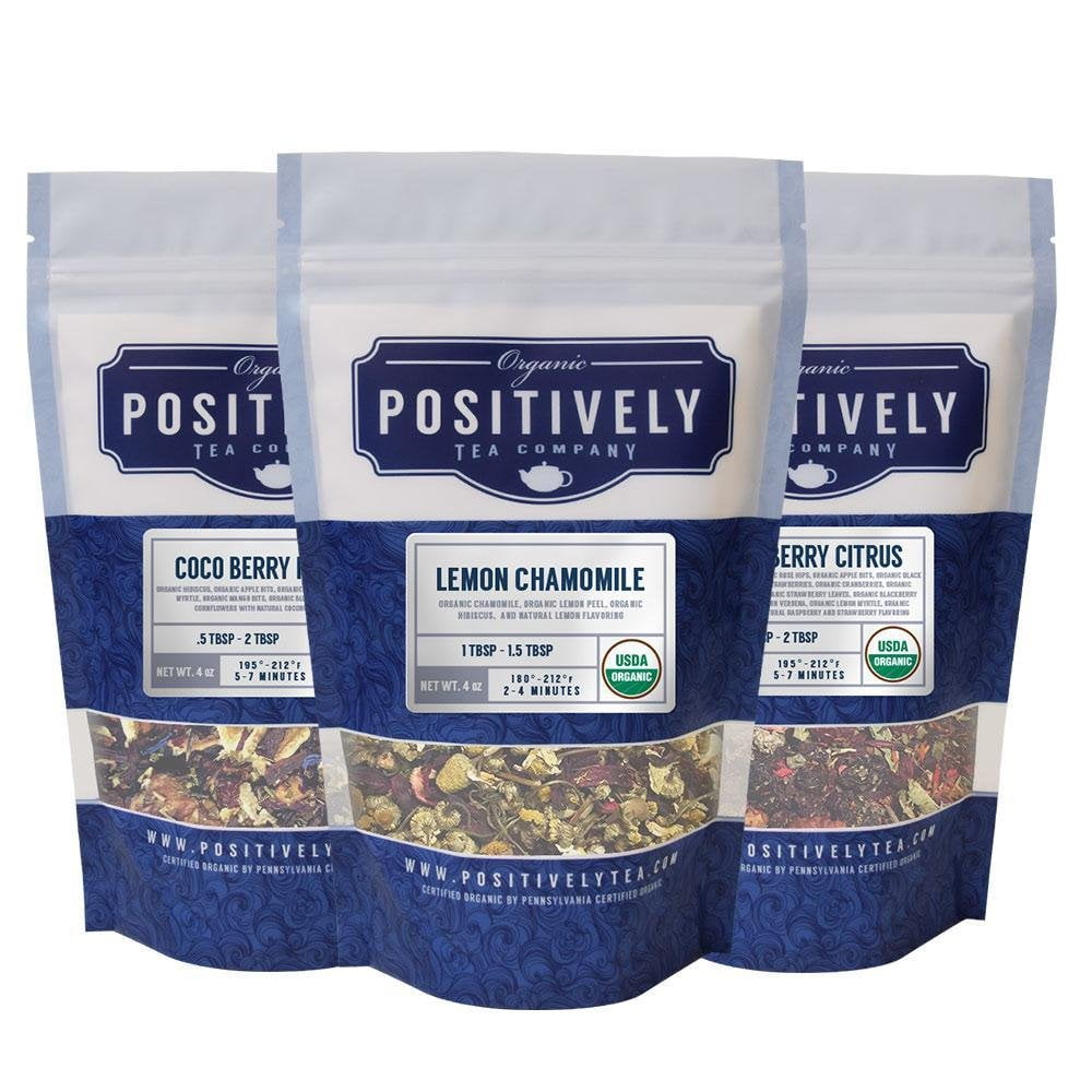 Positively Tea / Sampler / Organic Herbal Tea Sampler
