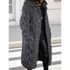 thumbnail image 4 of Cárdigan de Larga de Punto Grueso para Mujer, Suéter de Otoño Invierno de Gran Tamaño con Botones y Bolsillo. Gris Oscuro XXL, 4 of 7