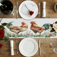 thumbnail image 4 of Qzaxky Table Runner Boho Table Runner Chicken Farm Flower Bohemian Boho Outdoor Table Runner Decoration for Indoor Outdoor Home Dinner Party Wedding Decor 13 x 36 Inch, 4 of 9