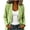 Green, variant on Commuter Blazer For Women, Solid Color Loose Fit Suit Jacket, Casual Business Work Wear, Professional Office Outwear Green 2XL