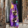 thumbnail image 2 of QATAINLAV Gifts for Mom Linen Cotton Jumpsuits for Women Fashion Mardi Gras Outfit Sleeveless Adjustable Strap One Piece Romper Holiday Casual Wide Leg Romper Multicolor XXL, 2 of 6