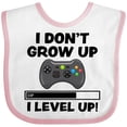 thumbnail image 3 of Inktastic I Dont Grow Up I Level Up with Game Controller Black Boys or Girls Baby Bib, 3 of 4