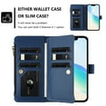thumbnail image 7 of for TCL Bremen 5G Phone Case Wallet Protective Case leather Cover with magnetic closed cDark Blueit card slot shockproof protection phone case, 7 of 7